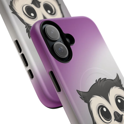 "Ace-Wise" – Asexual Pride Owl MagSafe® iPhone Tough Case
