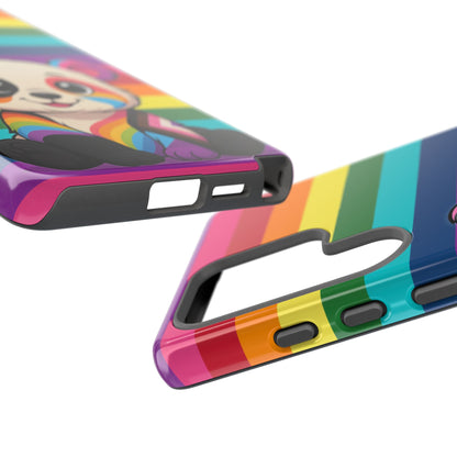 "PrideCub" – Progress + Rainbow Pride Panda Android Tough Phone Case