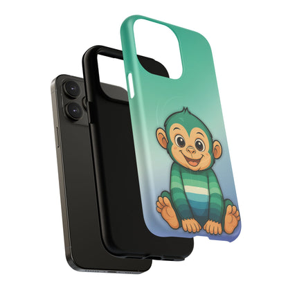 "Monkey Love" – Gay [MLM] Pride Monkey MagSafe® iPhone Tough Case