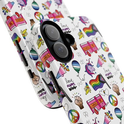 “Identity Mix” LGBTQIA+ Collage MagSafe® Tough iPhone Case