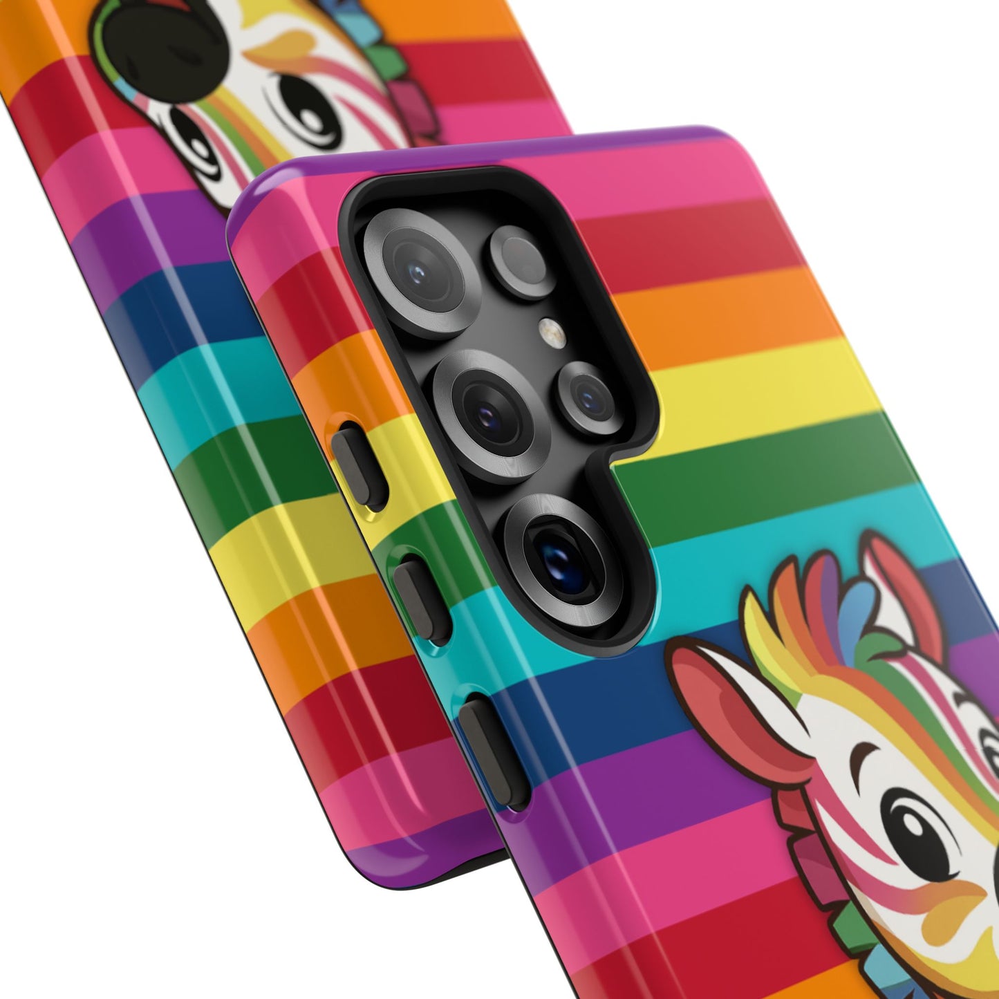 "zee the o.g." – original rainbow pride zebra android tough phone case