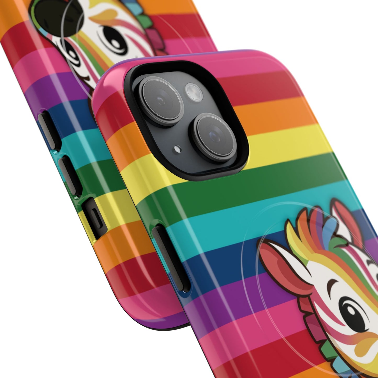 "zee the o.g." – original rainbow pride zebra magsafe® iphone tough case