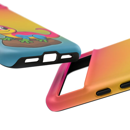 "Pan-tastic Voyage" – Pansexual Pride Gecko Android Tough Phone Case