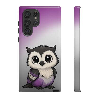 "Ace-Wise" – Asexual Pride Owl Android Tough Phone Case