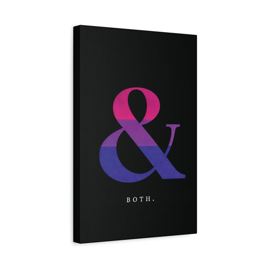 Both. | Bisexual Pride Identity Canvas Wall Art