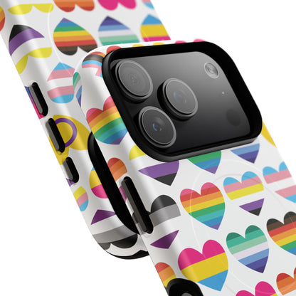 "Proud Hearts" LGBTQIA+ Love MagSafe® iPhone Case