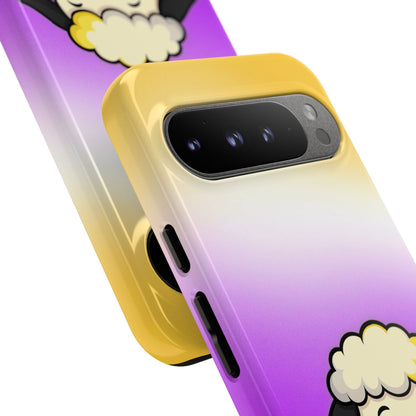 "NonbiBaaary" – Nonbinary Pride Sheep Android Tough Phone Case