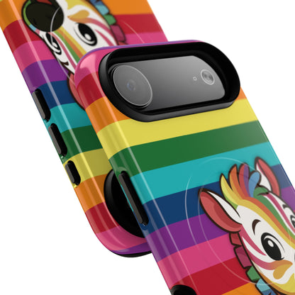 "Zee the O.G." – Original Rainbow Pride Zebra MagSafe® iPhone Tough Case