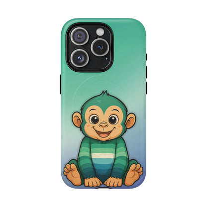 "Monkey Love" – Gay [MLM] Pride Monkey MagSafe® iPhone Tough Case