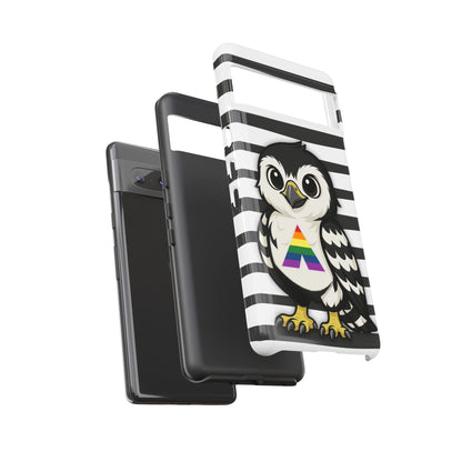 "Fly with Pride" – LGBTQIA+ Ally Pride Hawk Android Tough Phone Case
