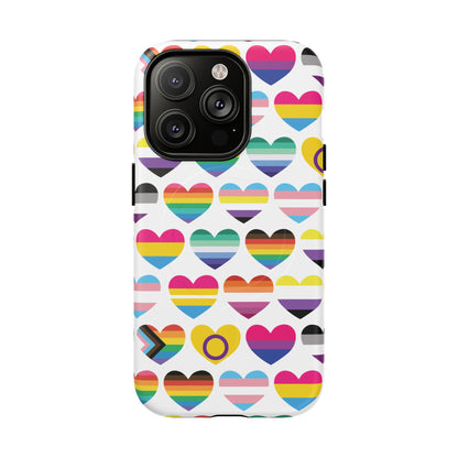 "Proud Hearts" LGBTQIA+ Love MagSafe® iPhone Case
