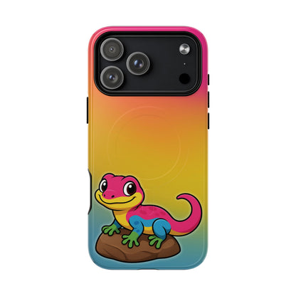 "Pan-tastic Voyage" – Pansexual Pride Gecko MagSafe® iPhone Tough Case