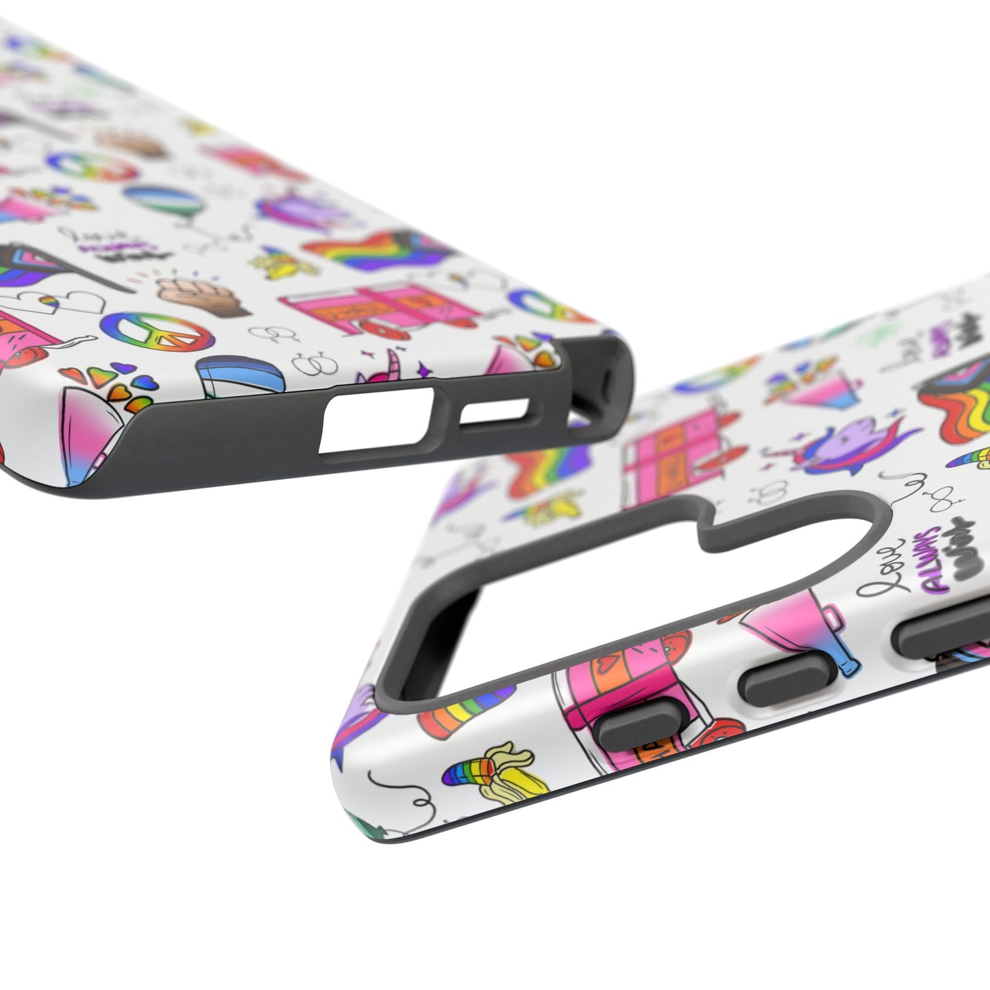 "identity mix" lgbtqia+ collage android tough phone case