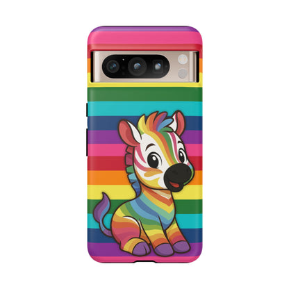 "Zee the O.G." – Original Rainbow Pride Zebra Android Tough Phone Case