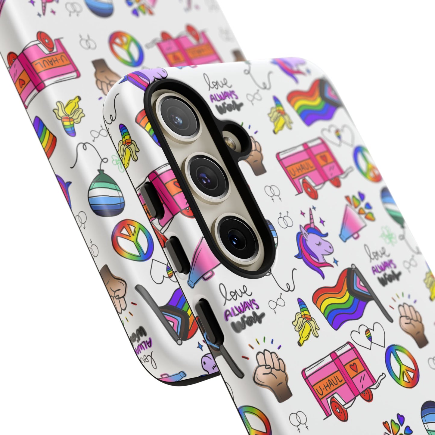 "identity mix" lgbtqia+ collage android tough phone case