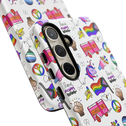 "Identity Mix" LGBTQIA+ Collage Android Tough Phone Case