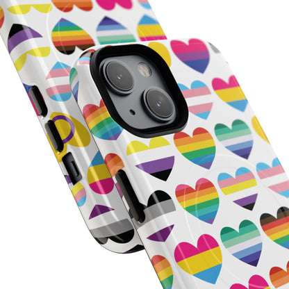 "Proud Hearts" LGBTQIA+ Love MagSafe® iPhone Case