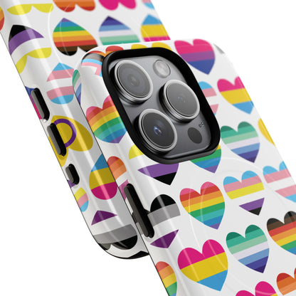 "Proud Hearts" LGBTQIA+ Love MagSafe® iPhone Case