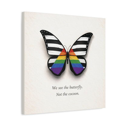 Ally Pride Butterfly | Metamorphosis Series Canvas Wall Art