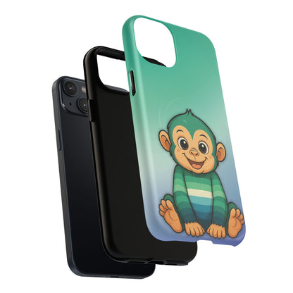 "Monkey Love" – Gay [MLM] Pride Monkey MagSafe® iPhone Tough Case