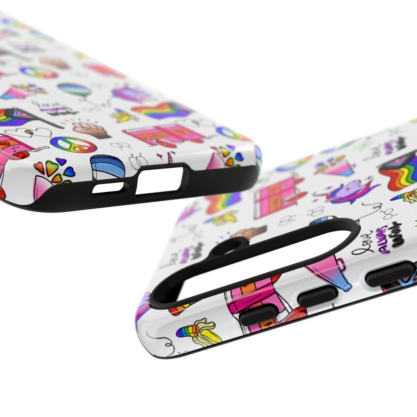 "identity mix" lgbtqia+ collage android tough phone case