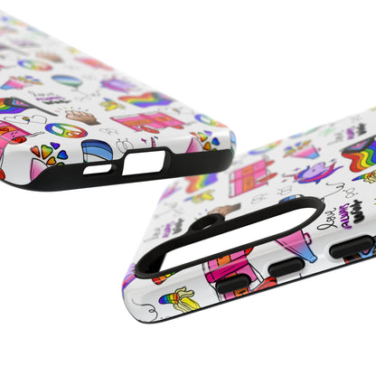 "Identity Mix" LGBTQIA+ Collage Android Tough Phone Case