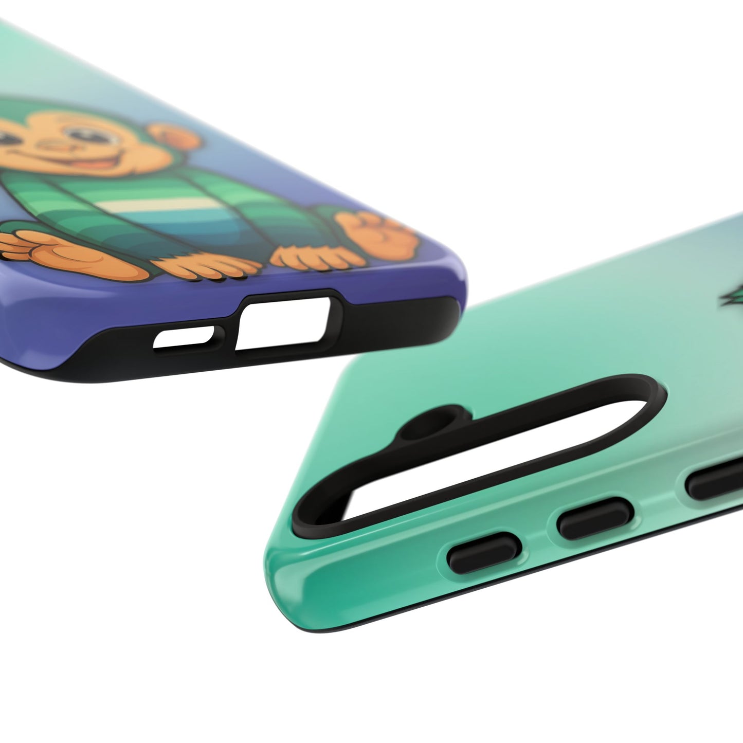 "monkey love" – gay [mlm] pride android tough phone case
