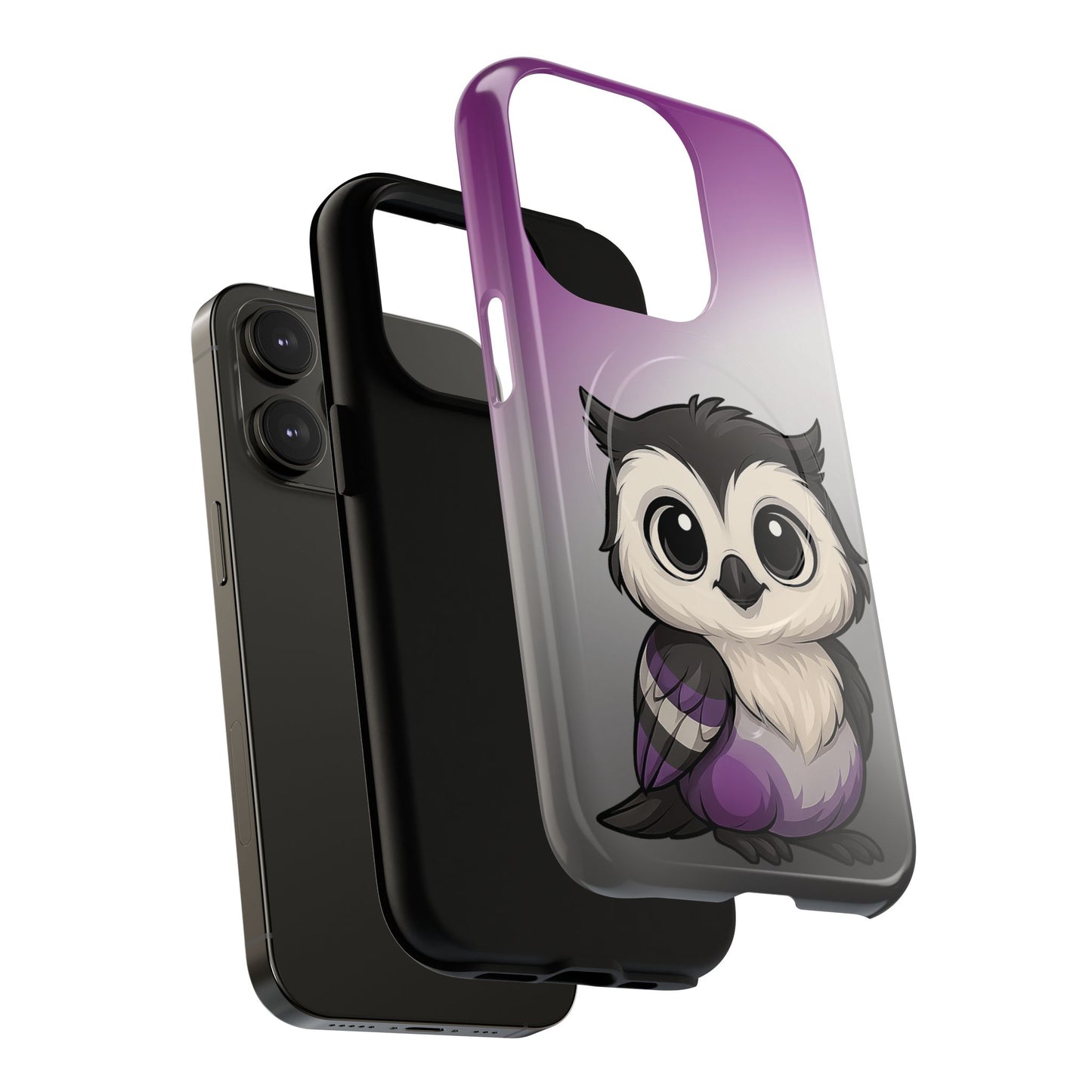 "ace-wise" – asexual pride owl magsafe® iphone tough case