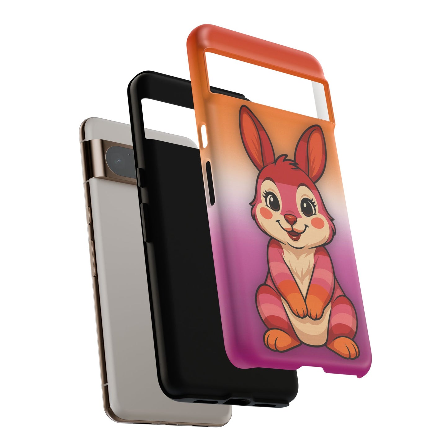 "hare to slay" – lesbian [femme] bunny android tough phone case