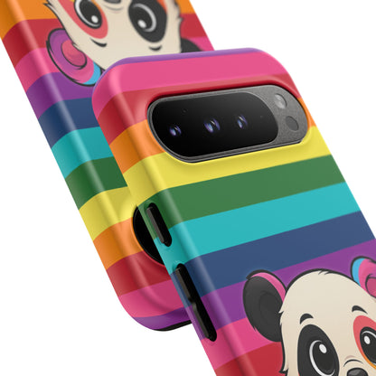 "PrideCub" – Progress + Rainbow Pride Panda Android Tough Phone Case