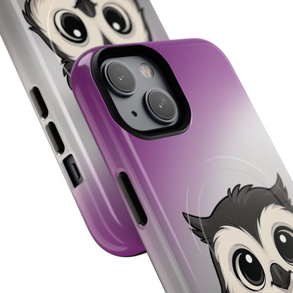 "Ace-Wise" – Asexual Pride Owl MagSafe® iPhone Tough Case