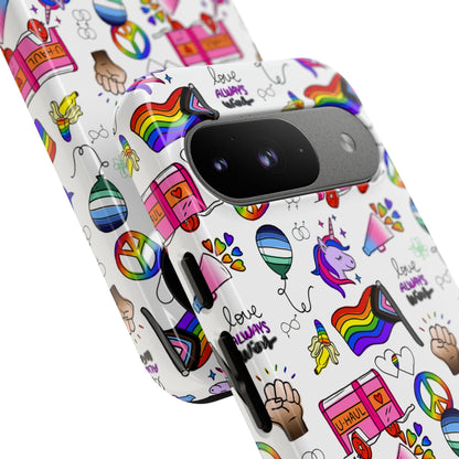 "Identity Mix" LGBTQIA+ Collage Android Tough Phone Case