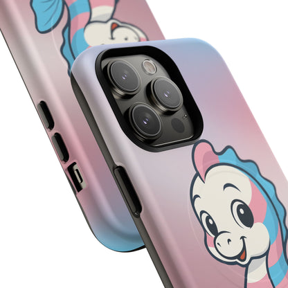 "Sea Me" – Trans Pride Seahorse MagSafe® iPhone Tough Case