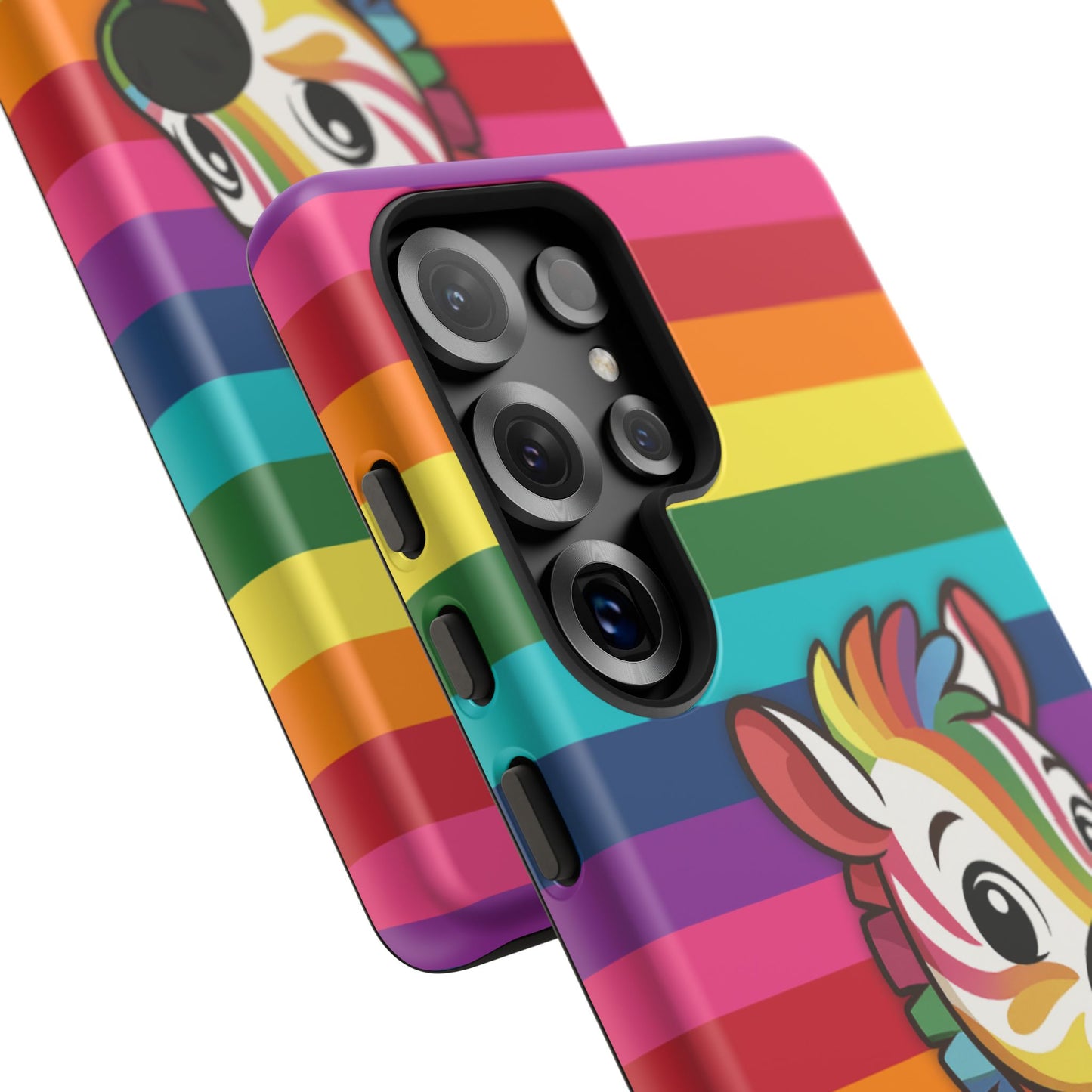 "zee the o.g." – original rainbow pride zebra android tough phone case