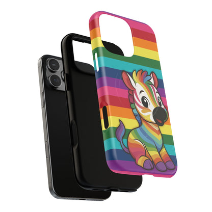 "Zee the O.G." – Original Rainbow Pride Zebra MagSafe® iPhone Tough Case