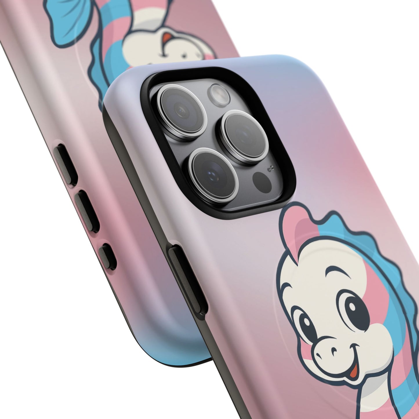 "sea me" – trans pride seahorse magsafe® iphone tough case