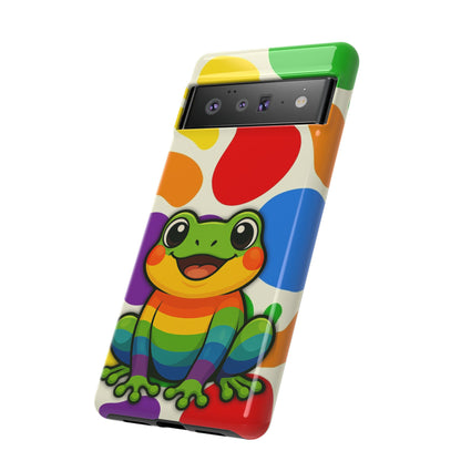 "Rainbow Ribbit" - LGBTQIA+ Pride Frog Android Tough Phone Case