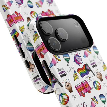“Identity Mix” LGBTQIA+ Collage MagSafe® Tough iPhone Case