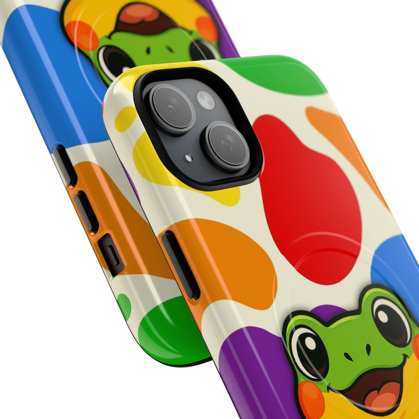 "rainbow ribbit" - lgbtqia+ pride frog magsafe® iphone tough case