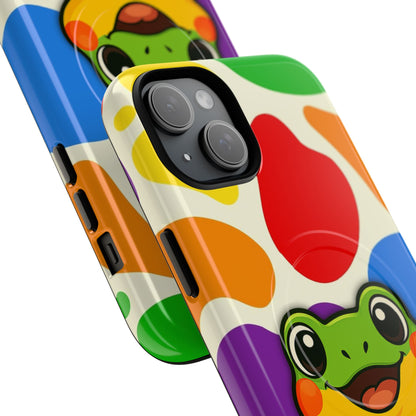 "Rainbow Ribbit" - LGBTQIA+ Pride Frog MagSafe® iPhone Tough Case