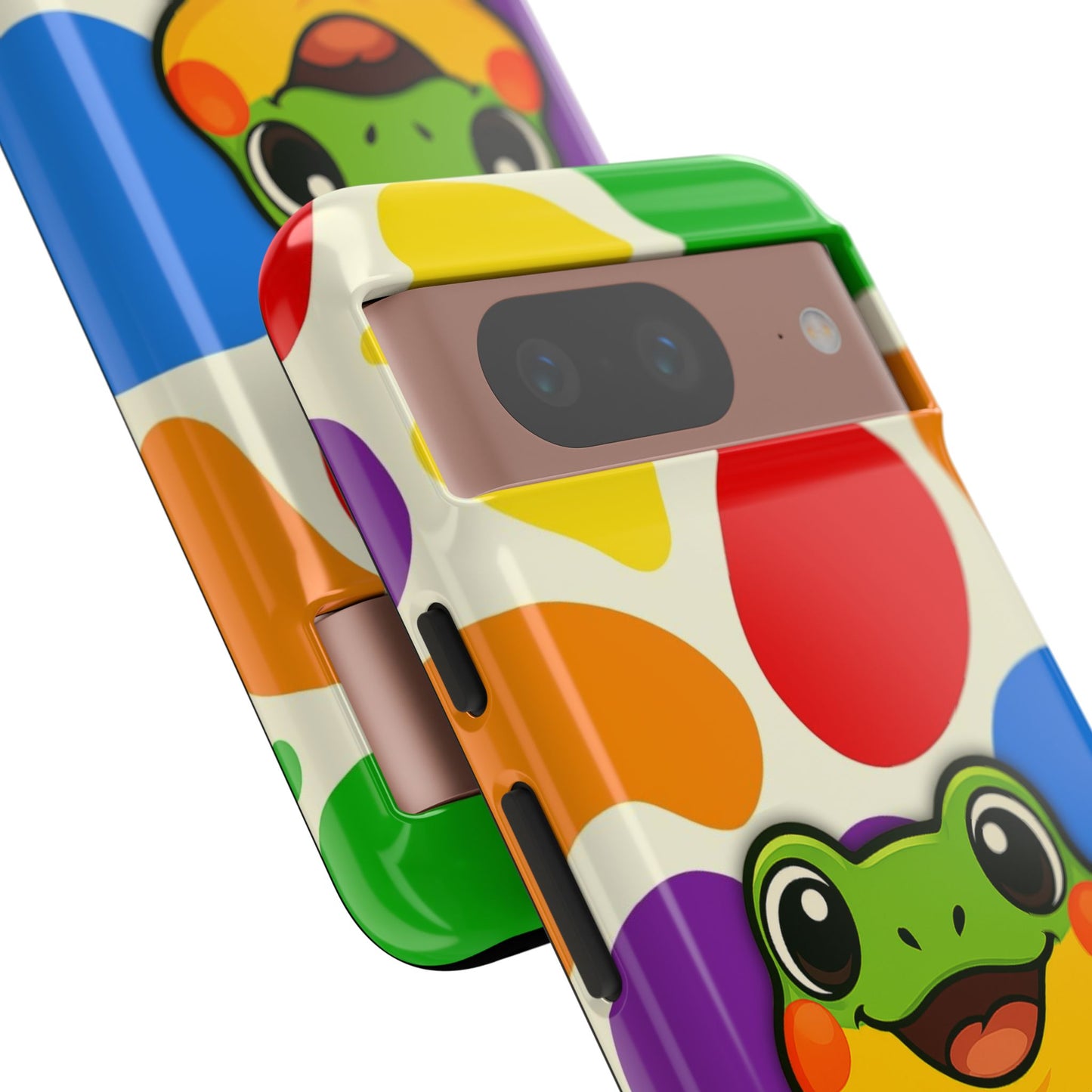 "rainbow ribbit" - lgbtqia+ pride frog android tough phone case