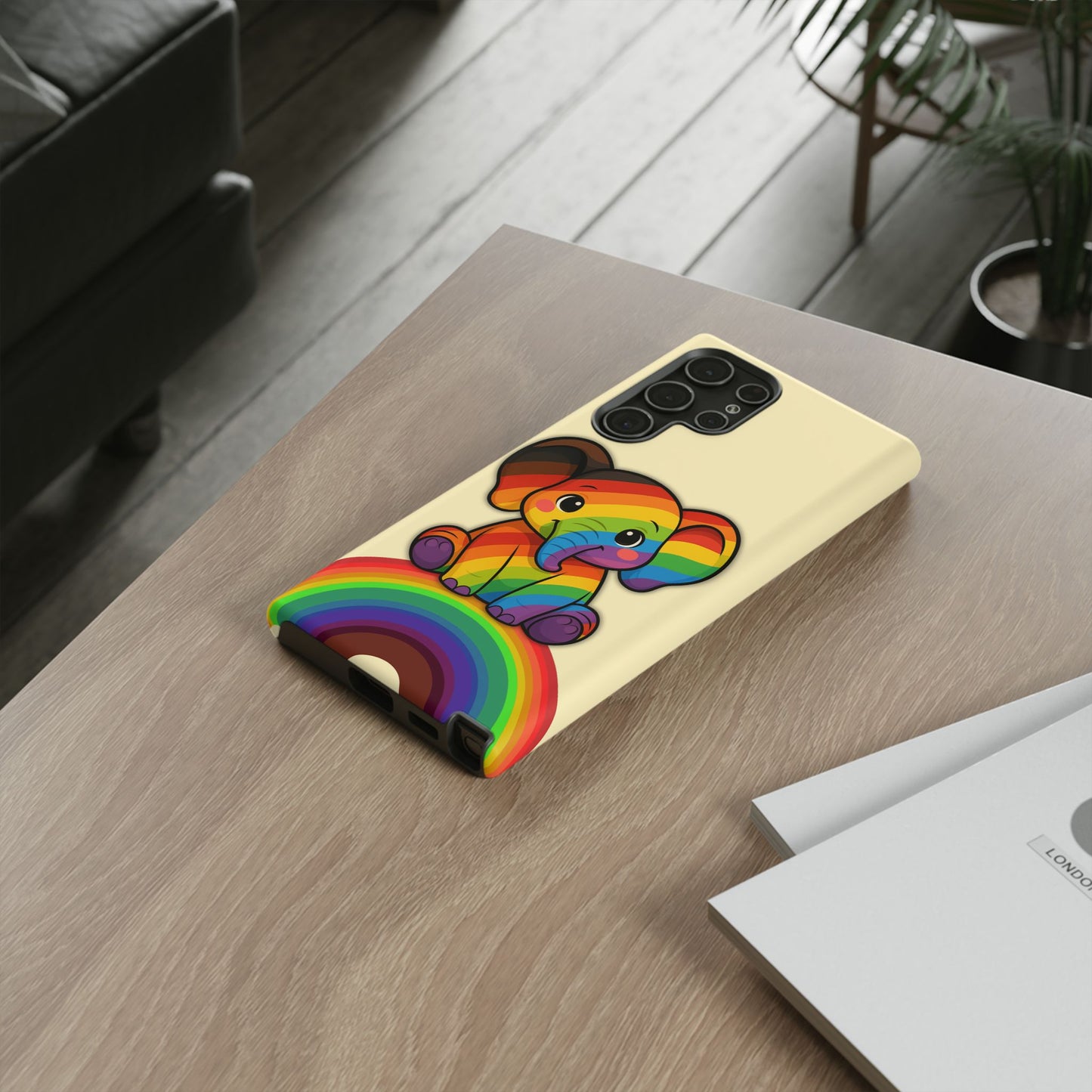 "jumbo joy" – philadelphia pride elephant android tough phone case