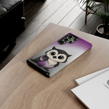 "Ace-Wise" – Asexual Pride Owl Android Tough Phone Case