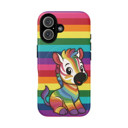"Zee the O.G." – Original Rainbow Pride Zebra MagSafe® iPhone Tough Case