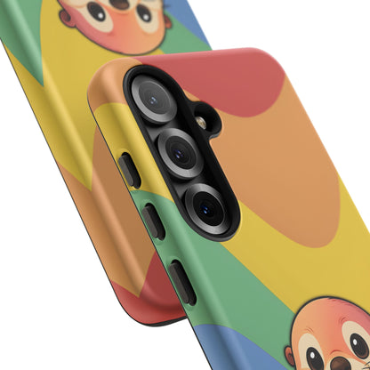 “Otterly Queer” – Retro Rainbow Pride Otter Android Tough Phone Case
