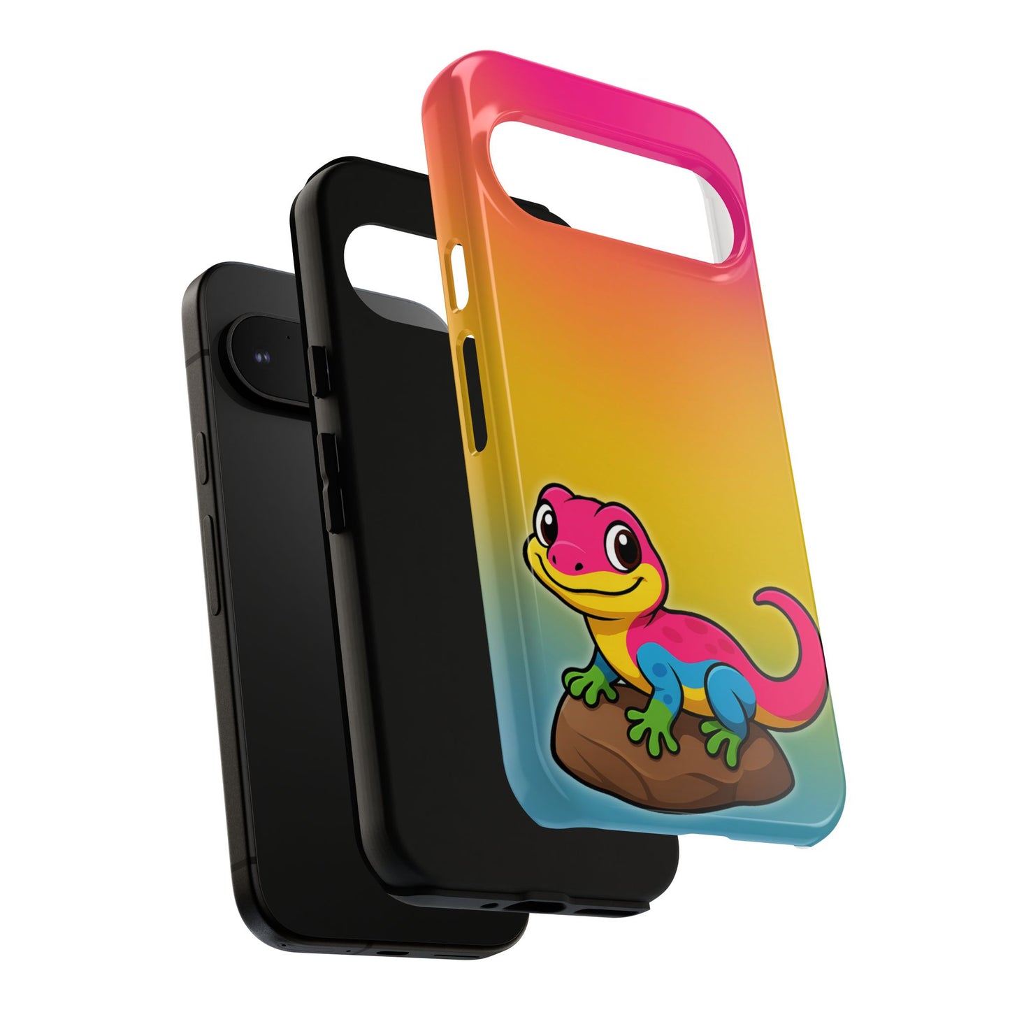 "pan-tastic voyage" – pansexual pride gecko android tough phone case