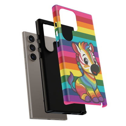 "Zee the O.G." – Original Rainbow Pride Zebra Android Tough Phone Case