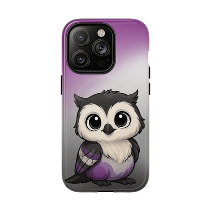 "Ace-Wise" – Asexual Pride Owl MagSafe® iPhone Tough Case