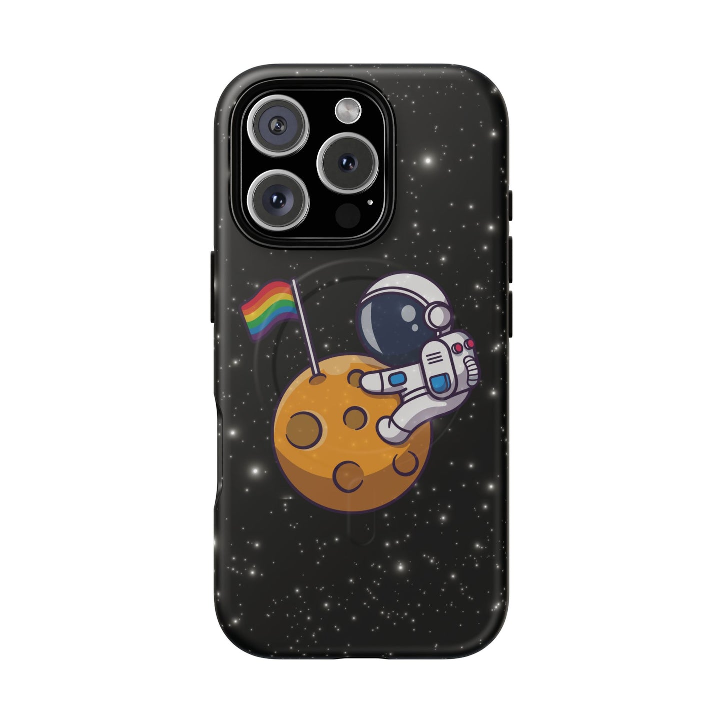 "cosmic queer" lgbtqia+ astronaut magsafe® iphone tough case