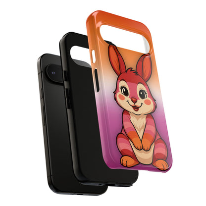 "Hare to Slay" – Lesbian [Femme] Bunny Android Tough Phone Case